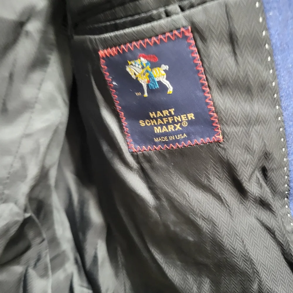 Hart Schaffner Marx Shawn Darst Wool Cashmere Blend Sport Coat Jacket Size 40S